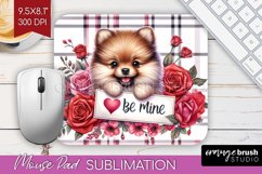 Valentine Dog Mouse Pad Sublimation - Valentines Day PNG Product Image 1