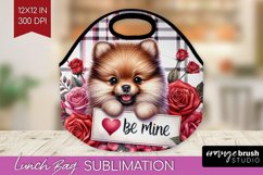 Valentine Dog Lunch Bag - Valentines Day Lunch Bug PNG Product Image 1