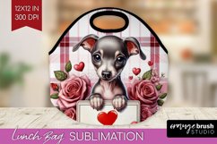 Valentine Dog Lunch Bag - Valentines Day Lunch Bug PNG Product Image 1