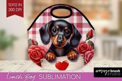 Valentine Dog Lunch Bag - Valentines Day Lunch Bug PNG Product Image 1