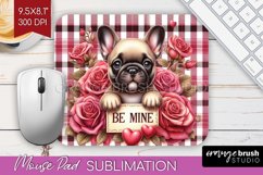 Valentine Dog Mouse Pad Sublimation - Valentines Day PNG Product Image 1