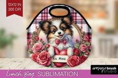 Valentine Dog Lunch Bag - Valentines Day Lunch Bug PNG Product Image 1