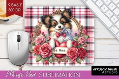 Valentine Dog Mouse Pad Sublimation - Valentines Day PNG Product Image 1