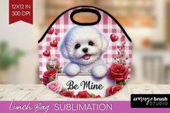 Valentine Dog Lunch Bag - Valentines Day Lunch Bug PNG Product Image 1