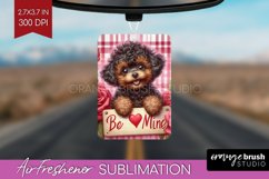 Valentine Dog Air Freshener PNG - Valentines Day PNG Product Image 1