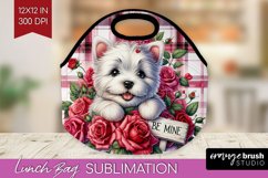 Valentine Dog Lunch Bag - Valentines Day Lunch Bug PNG Product Image 1