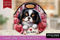 Valentine Dog Lunch Bag - Valentines Day Lunch Bug PNG Product Image 1
