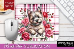 Valentine Dog Mouse Pad Sublimation - Valentines Day PNG Product Image 1