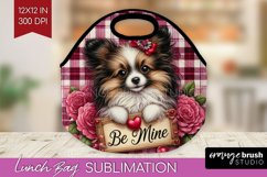 Valentine Dog Lunch Bag - Valentines Day Lunch Bug PNG Product Image 1