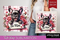 Valentine Dog Tote Bag - Valentines Day Tote Bag PNG Product Image 1