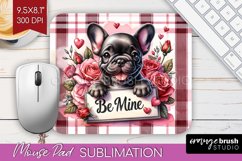 Valentine Dog Mouse Pad Sublimation - Valentines Day PNG Product Image 1