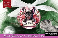 Valentine Dog Ornament PNG - Valentines Day PNG Sublimation Product Image 1