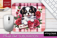 Valentine Dog Mouse Pad Sublimation - Valentines Day PNG Product Image 1