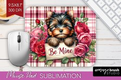 Valentine Dog Mouse Pad Sublimation - Valentines Day PNG Product Image 1