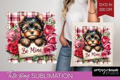 Valentine Dog Tote Bag - Valentines Day Tote Bag PNG Product Image 1