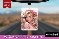 Valentine Girl Air Freshener PNG - Valentines Day PNG Product Image 1