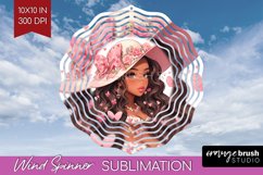 Valentine Girl Wind Spinner Sublimation PNG - Valentines Day Product Image 1