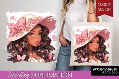 Valentine Girl Tote Bag - Valentines Day Tote Bag PNG Product Image 1