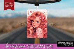 Valentine Girl Air Freshener PNG - Valentines Day PNG Product Image 1