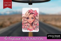 Valentine Girl Air Freshener PNG - Valentines Day PNG Product Image 1