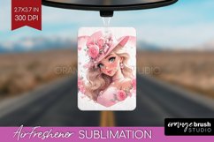 Valentine Girl Air Freshener PNG - Valentines Day PNG Product Image 1