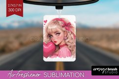 Valentine Girl Air Freshener PNG - Valentines Day PNG Product Image 1