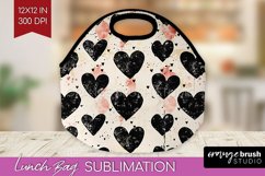 Hearts Lunch Bag - Valentines Day Lunch Bug PNG Sublimation Product Image 1