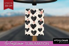Hearts Air Freshener PNG - Valentines Day PNG Sublimation Product Image 1