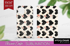 Hearts Phone Case PNG - Valentines Day Case PNG Sublimation Product Image 1