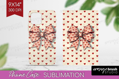 Hearts Phone Case PNG - Valentines Day Case PNG Sublimation Product Image 1