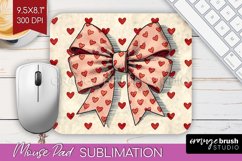 Hearts Mouse Pad Sublimation - Valentines Day Mousepad PNG Product Image 1