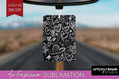 Hearts Air Freshener PNG - Valentines Day PNG Sublimation Product Image 1