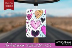 Hearts Air Freshener PNG - Valentines Day PNG Sublimation Product Image 1