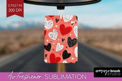 Hearts Air Freshener PNG - Valentines Day PNG Sublimation Product Image 1