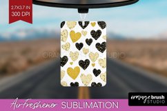 Hearts Air Freshener PNG - Valentines Day PNG Sublimation Product Image 1
