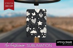 Hearts Air Freshener PNG - Valentines Day PNG Sublimation Product Image 1