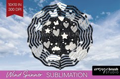 Hearts Wind Spinner Sublimation PNG - Valentines Day Round Product Image 1