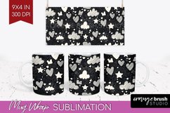 Hearts Mug Wrap - Valentines Day Mug PNG Sublimation Product Image 1