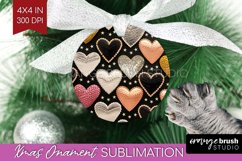 Hearts Ornament PNG - Valentines Day PNG Sublimation Product Image 1