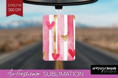 Hearts Air Freshener PNG - Valentines Day PNG Sublimation Product Image 1