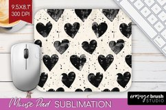 Hearts Mouse Pad Sublimation - Valentines Day Mousepad PNG Product Image 1