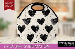 Hearts Lunch Bag - Valentines Day Lunch Bug PNG Sublimation Product Image 1