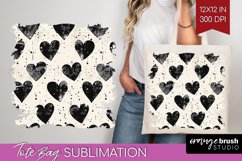 Hearts Tote Bag - Valentines Day Tote Bag PNG Sublimation Product Image 1