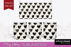 Hearts Mug Wrap - Valentines Day Mug PNG Sublimation Product Image 1