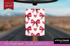 Hearts Air Freshener PNG - Valentines Day PNG Sublimation Product Image 1