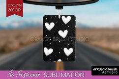 Hearts Air Freshener PNG - Valentines Day PNG Sublimation Product Image 1