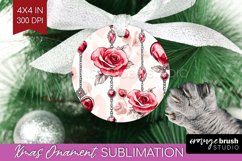 Hearts Ornament PNG - Valentines Day PNG Sublimation Product Image 1