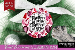 Family Quote Ornament PNG - Heart PNG Sublimation Product Image 1