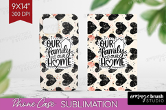 Family Quote Phone Case PNG - Heart Case PNG Sublimation Product Image 1
