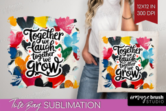 Family Quote Tote Bag - Heart Tote Bag PNG Sublimation Product Image 1